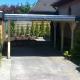Carport mit Flachdach