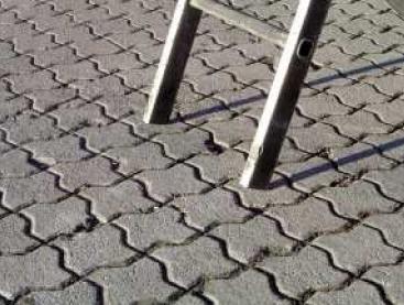 Diese Leiter kann abrutschen