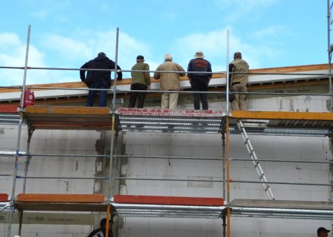 Besichtigung der Dacheindeckung