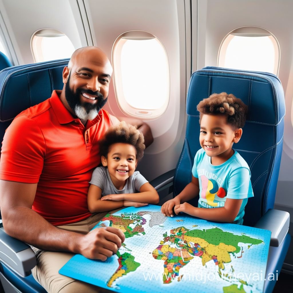 Passengers flying with young children. cover