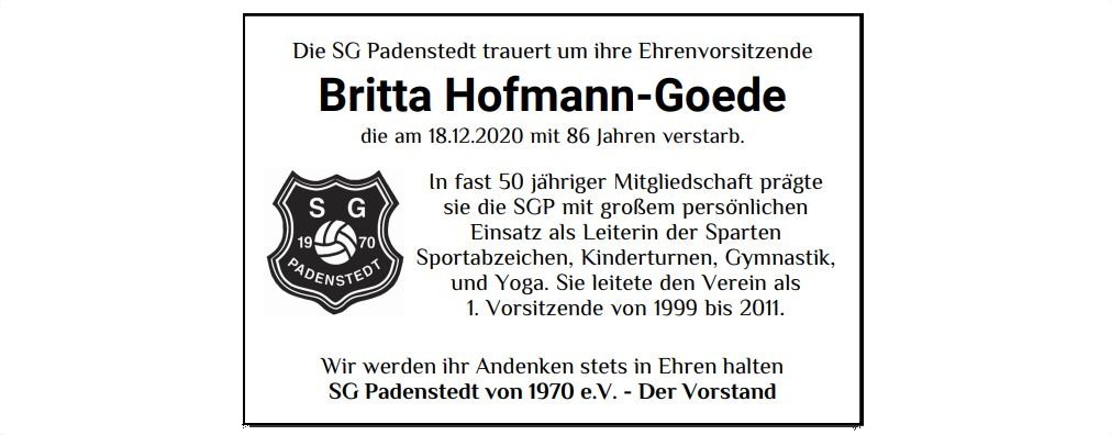 2021 Trauer Britta Hofmann-Goede