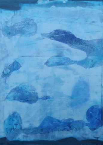 Renate Basten   "rapsody in blue 5"